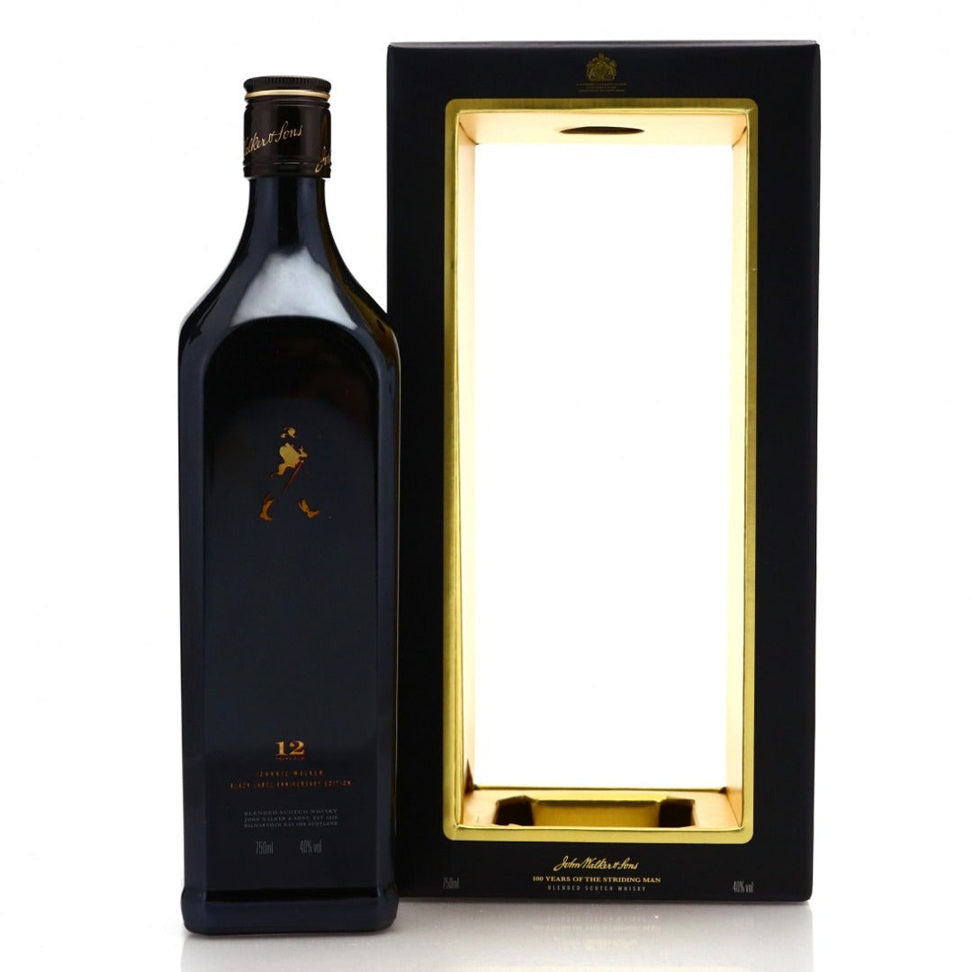 JOHNNIE WALKER LABEL ANNIVERSARY EDITION 100 YEARS OF THE STRIDING MAN 75CL GoBooz