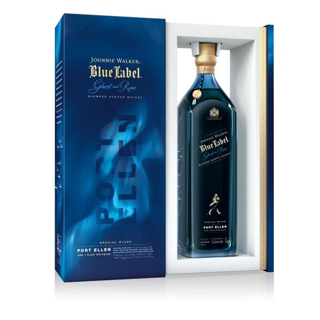 JOHNNIE WALKER BLUE LABEL LEGENDARY EIGHT PORT ELLEN 75CL GoBooz