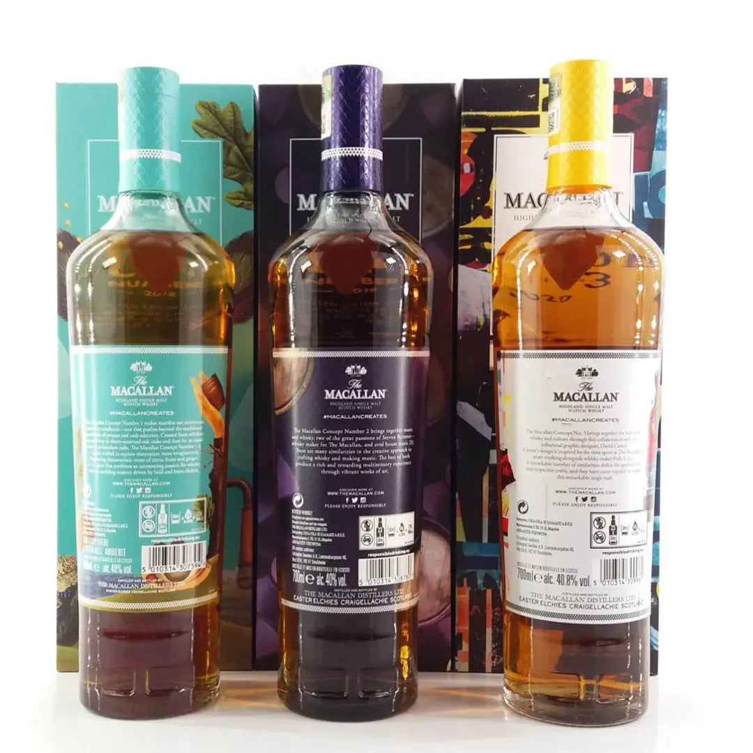 THE MACALLAN CONCEPT NUMBER 1,2,3 3X70CL GoBooz