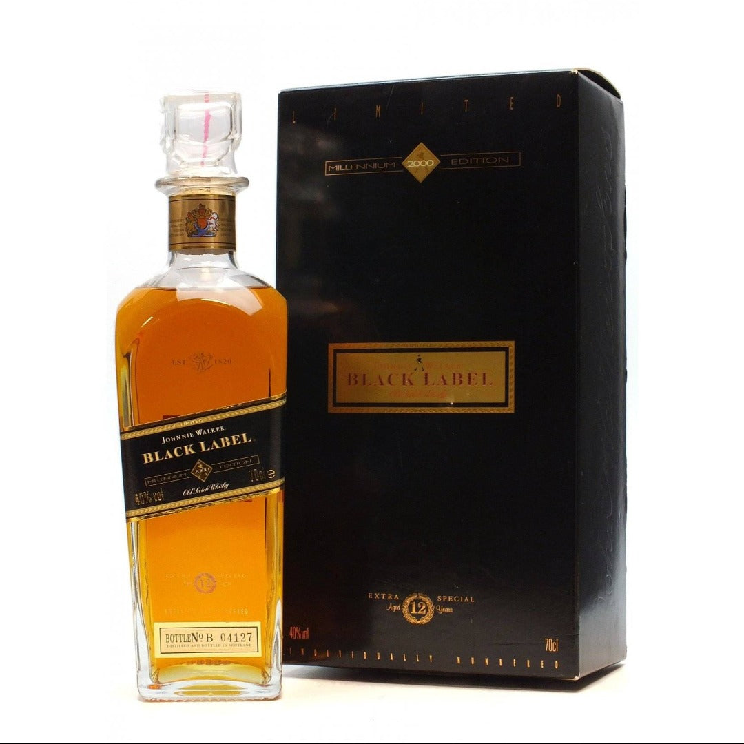 JOHNNIE WALKER BLACK LABEL 12 YEARS OLD MILLENNIUM EDITION 70CL GoBooz