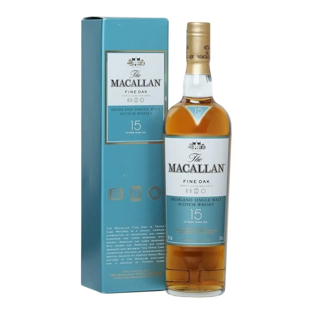 THE MACALLAN 15 YEARS OLD FINE OAK 70CL GoBooz