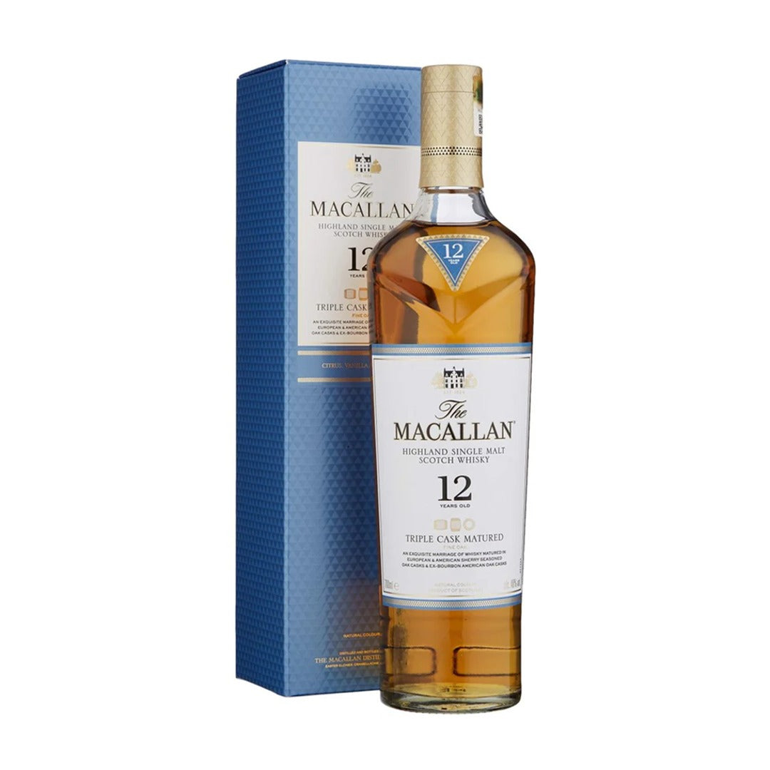 THE MACALLAN 12 YEARS OLD TRIPLE CASK 70CL GoBooz