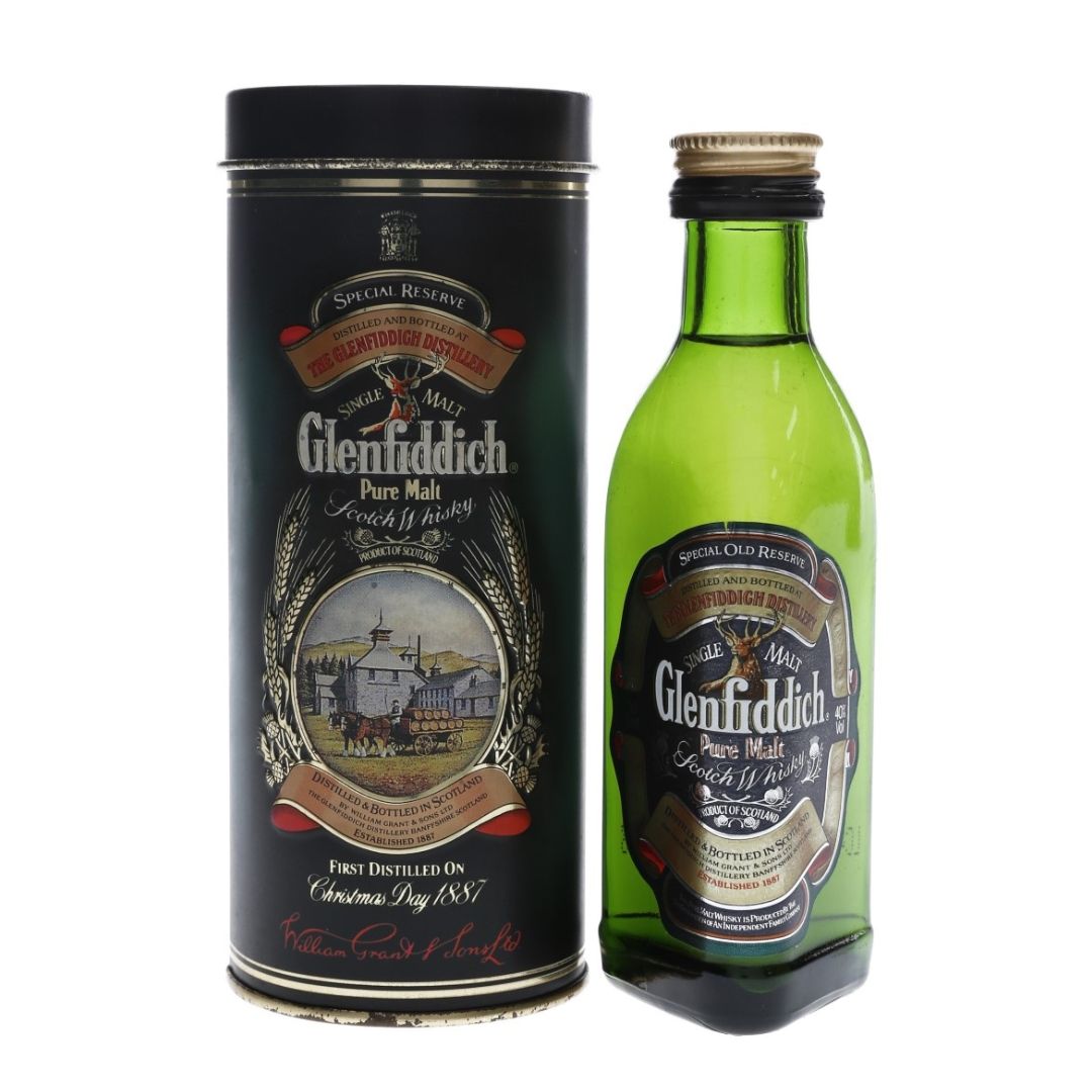 GLENFIDDICH PURE MALT TIN BOX 5CL GoBooz