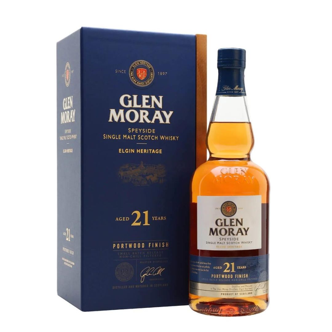 GLEN MORAY 21 YEARS OLD PORT WOOD FINISH 70CL GoBooz