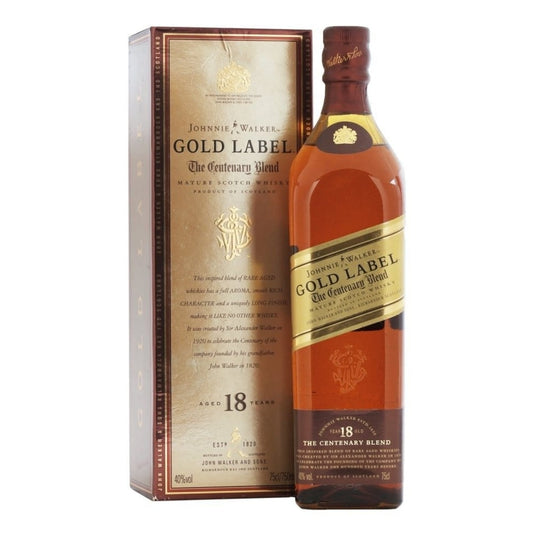 JOHNNIE WALKER 18 YEARS OLD THE CENTENARY BLEND 75CL GoBooz