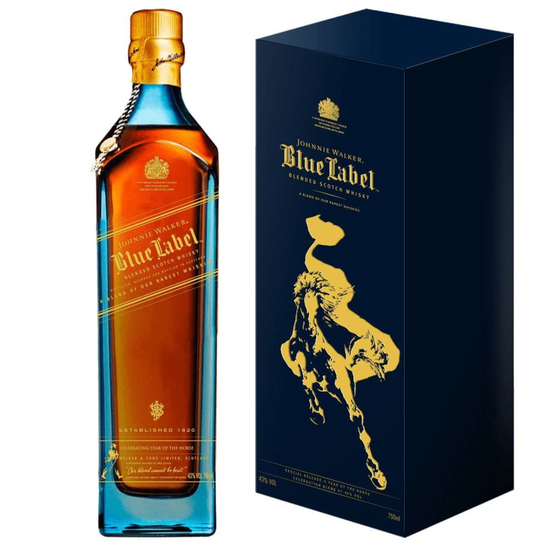 JOHNNIE WALKER BLUE LABEL THE YEAR OF THE HORSE 75CL GoBooz