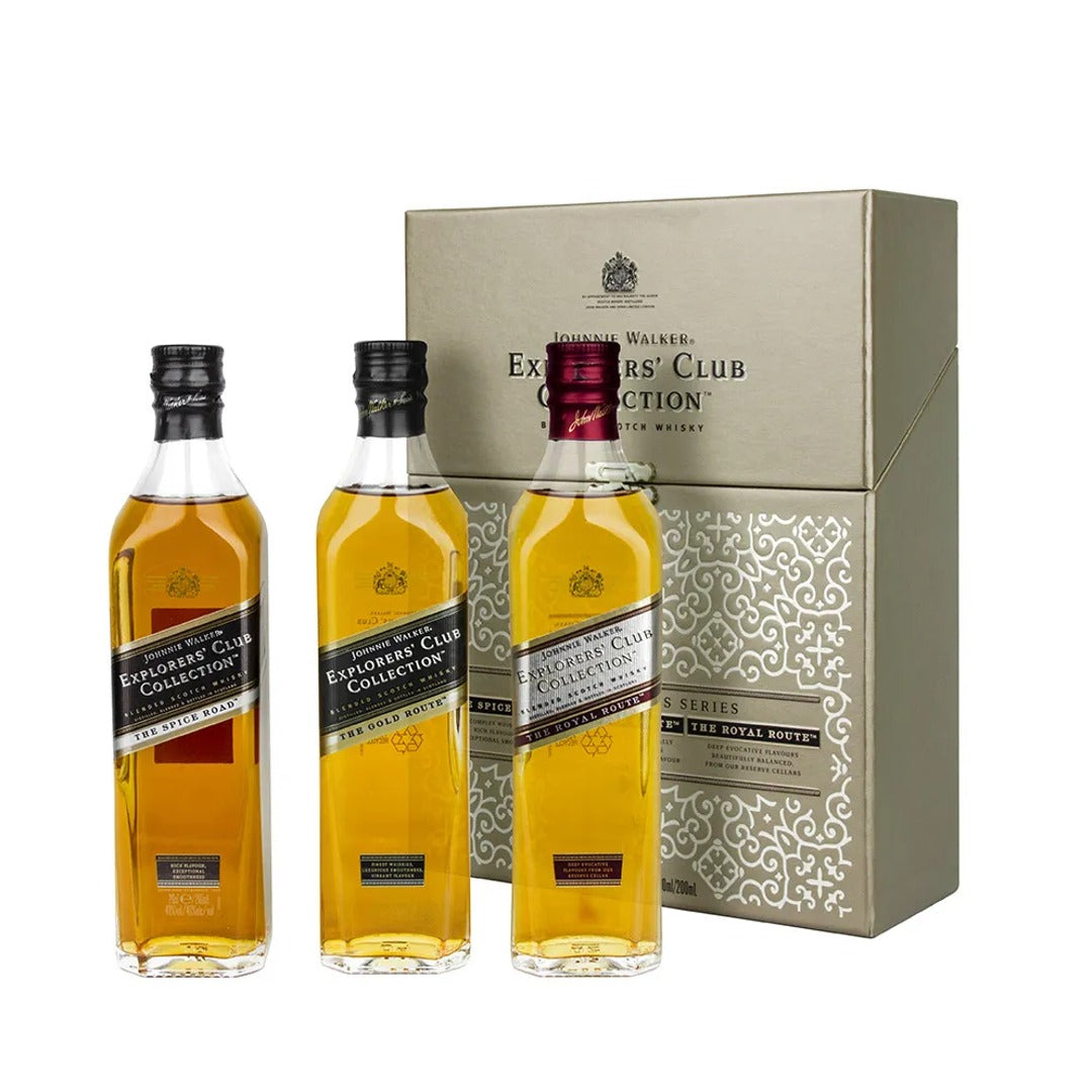 JOHNNIE WALKER EXPLORER'S CLUB COLLECTION 3x200ML GoBooz