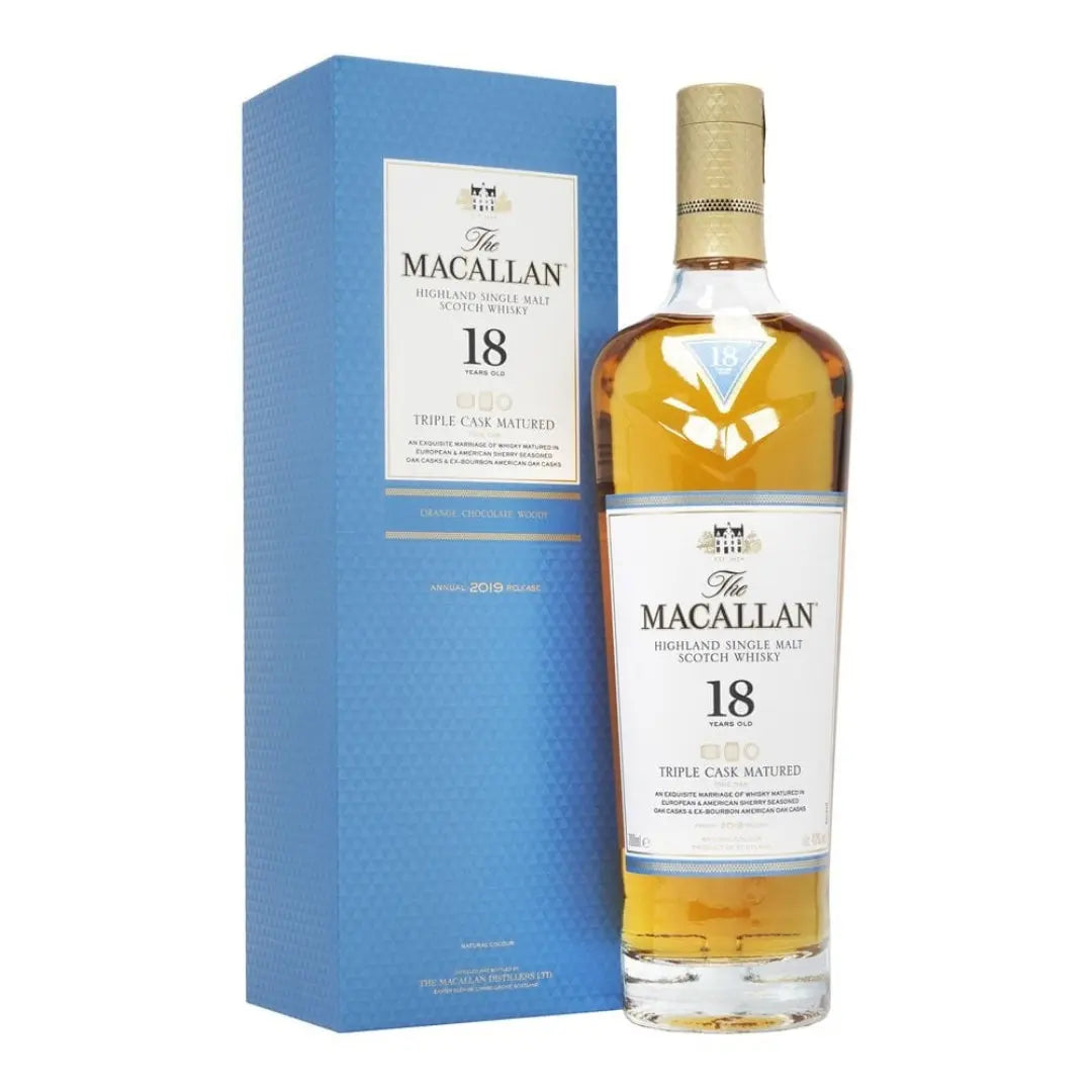 THE MACALLAN 18 YEARS OLD TRIPLE CASK 2019 RELEASE 70CL GoBooz