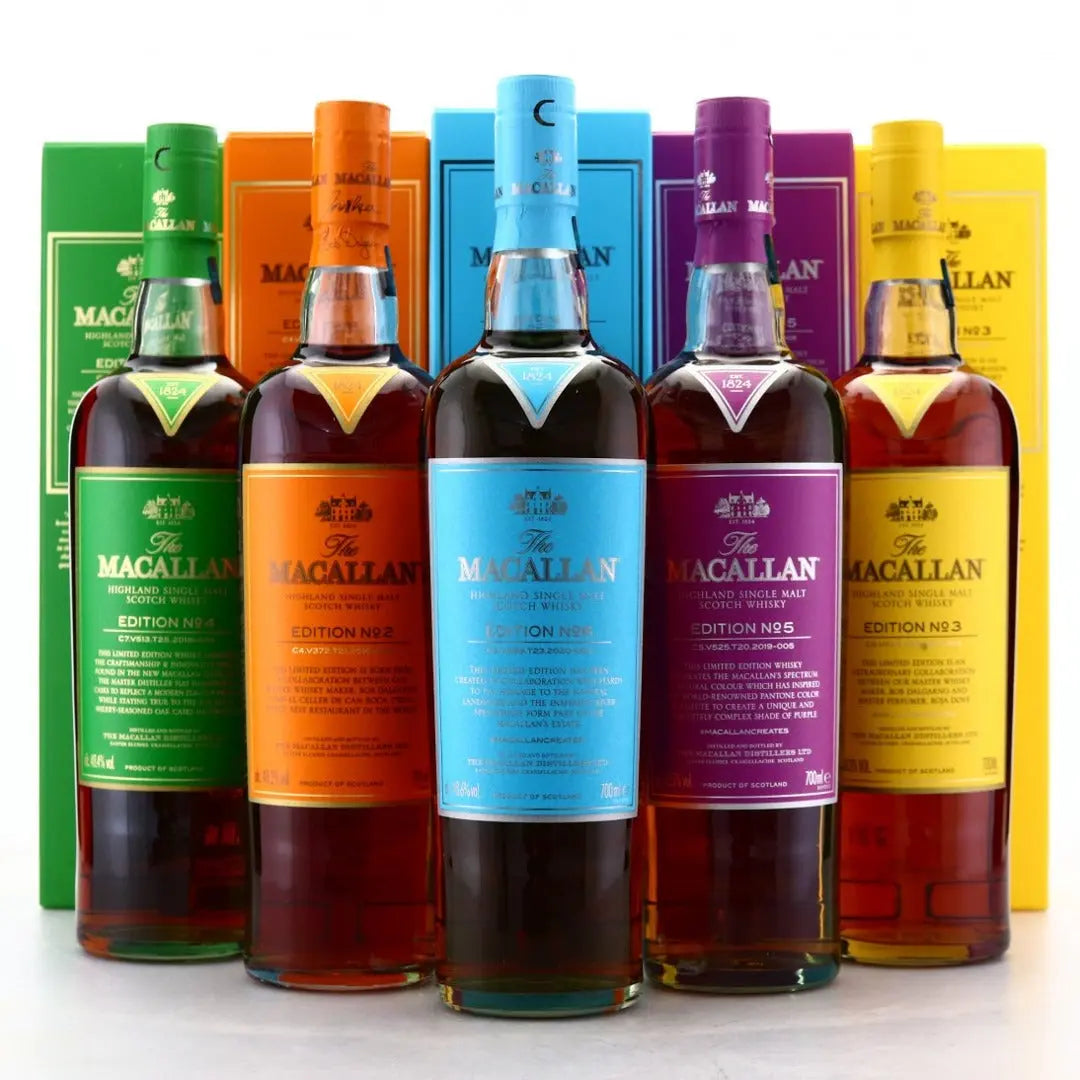 THE MACALLAN EDITION NUMBER 2,3,4,5,6 5X70CL GoBooz