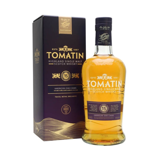 TOMATIN 15 YEAR OLD 70CL GoBooz