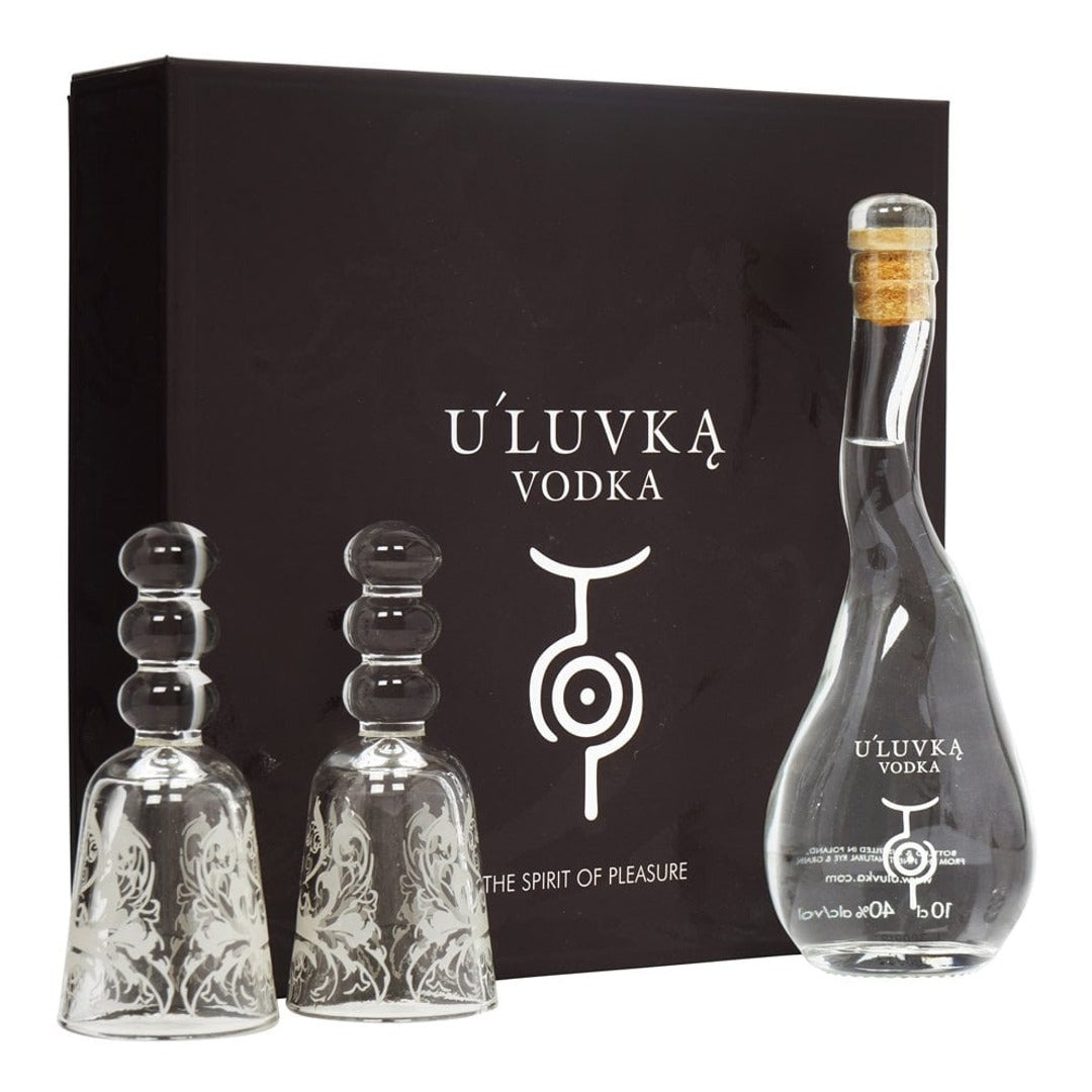 ULUVKA VODKA GIFT PACK 75CL GoBooz
