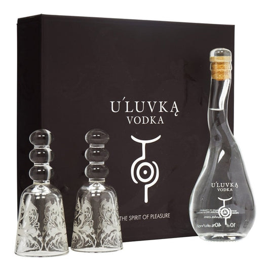 ULUVKA VODKA GIFT PACK 75CL GoBooz
