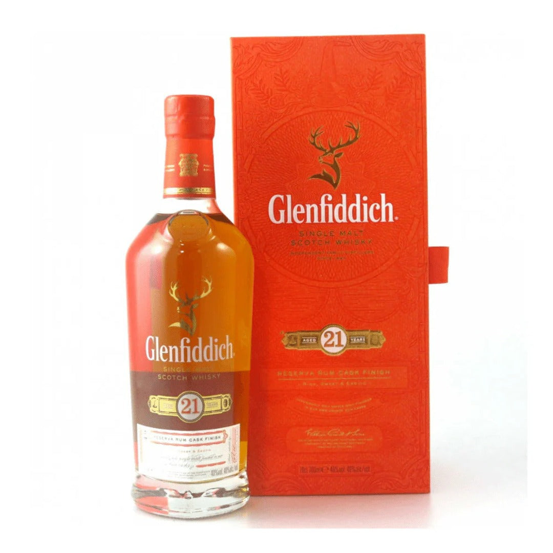 GLENFIDDICH 21 YEAR OLD RESERVA RUM CASK FINISH 70CL GoBooz
