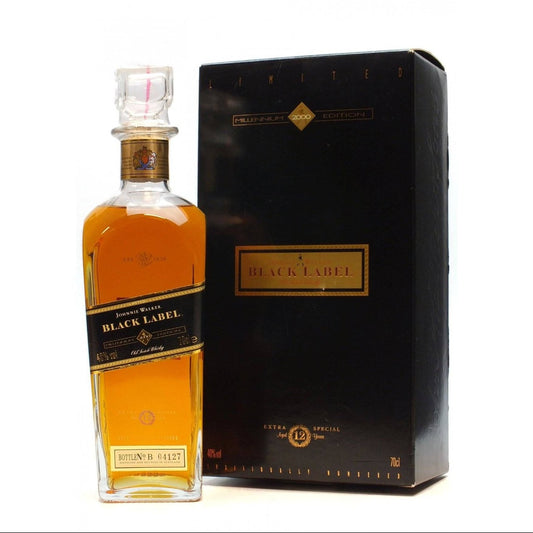 JOHNNIE WALKER BLACK LABEL 12 YEARS OLD MILLENNIUM EDITION 70CL GoBooz