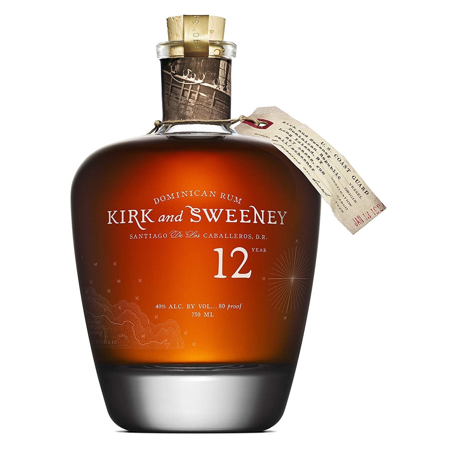 KIRK & SWEENY 12 YEARS OLD RESERVA RUM 70CL GoBooz